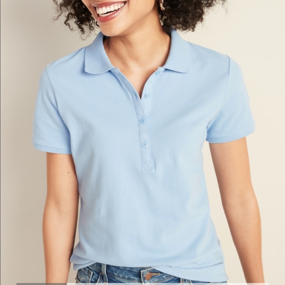 Light blue women’s polo